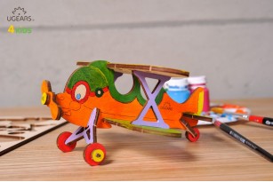 3D coloring model «Biplan»